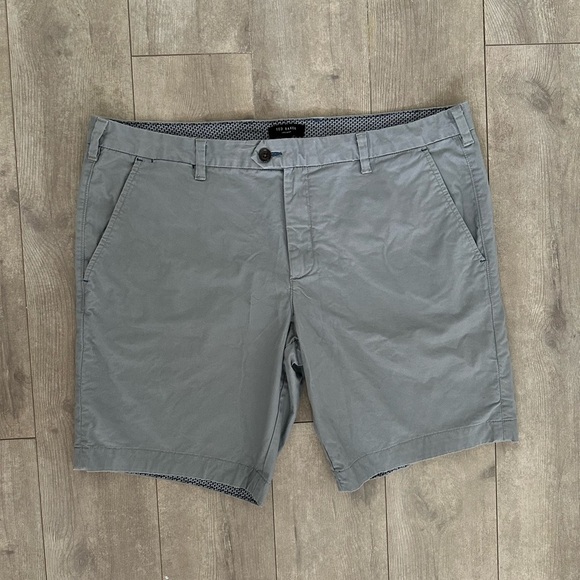 Ted Baker Other - New Ted Baker London Light Gray Premium Selvedge Chino Shorts 40R